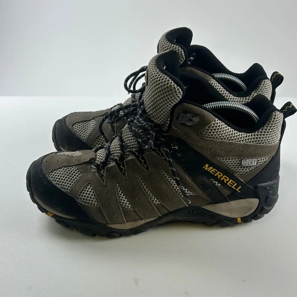 Merrell Men's 11 Accentor 2 Mid Waterproof Hiking Boots Heavy  Boulder Grey